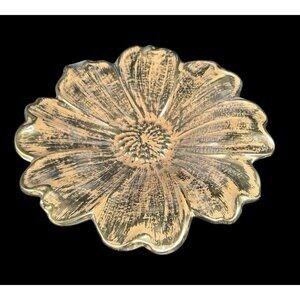 Vintage Stangl Granada Gold Sunflower 12" Striking Centerpiece Bowl Mid Century